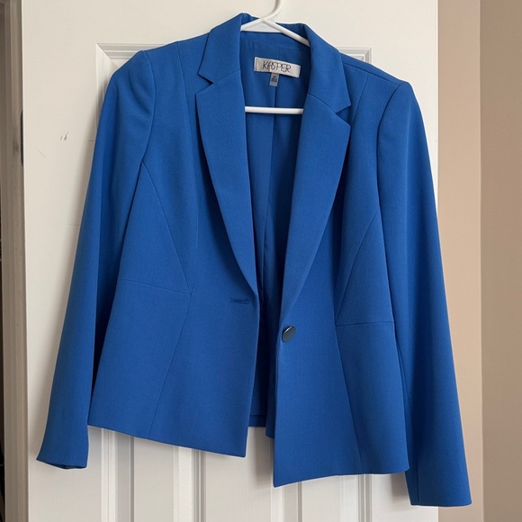 Kasper Women's Vibrant Blue Suit Jacket - Picture 1 of 3